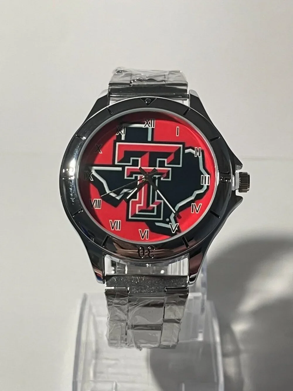 Texas Tech Red Raiders NCAA Stainless-Steel Men's Watch NEW
